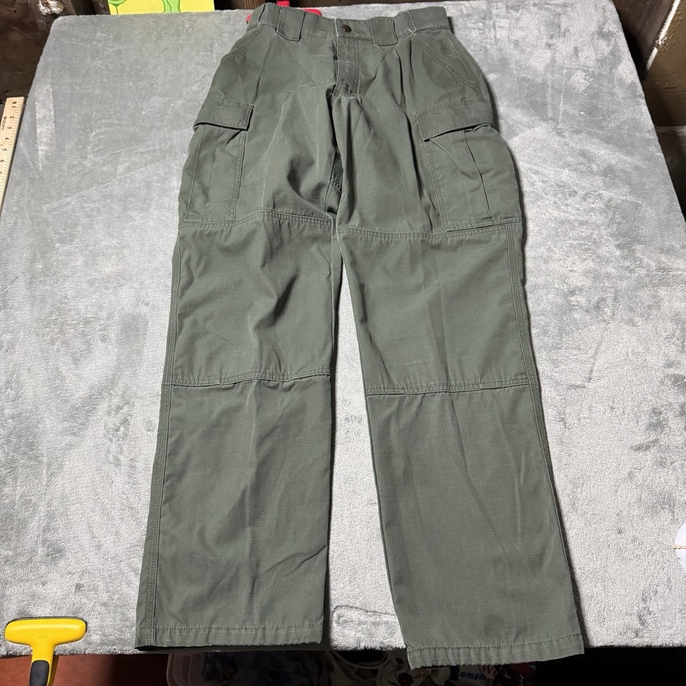 5.11 Tactical Mens Utility Cargo Pants Rip Stop‎ Size M 28x31 in Green Outdoor